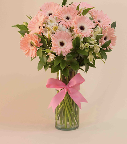 Florero con 15 Gerberas - Flores a Domicilio