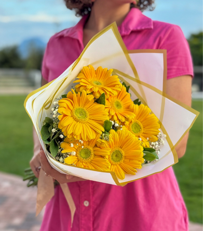 gerberas amarillas - floreria suspiros  4
