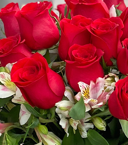 Florero 24 rosas - flores a domicilio  4