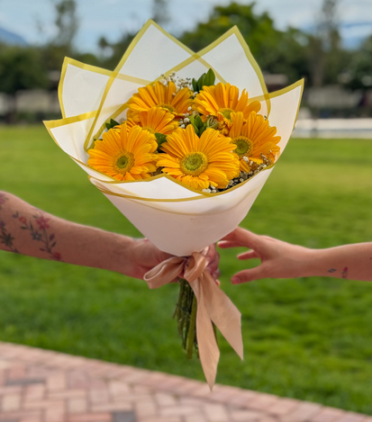 gerberas amarillas - floreria suspiros  2