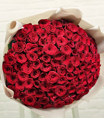 Bouquet 100 Rosas. - Flores a Domicilio