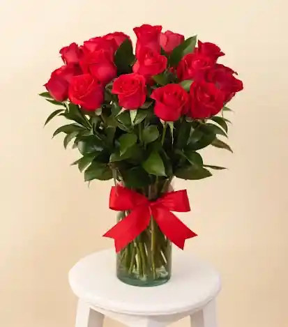 Florero 24 rosas. - Flores a Domicilio 1