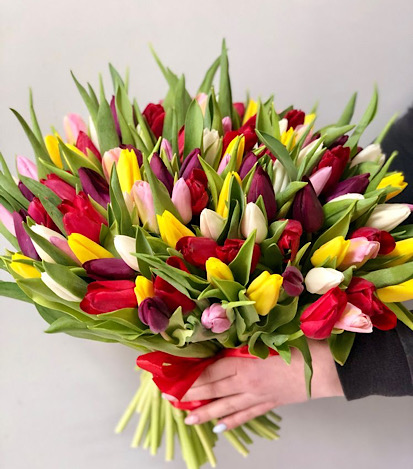 tulipanes de colores - Flores a Domicilio 2