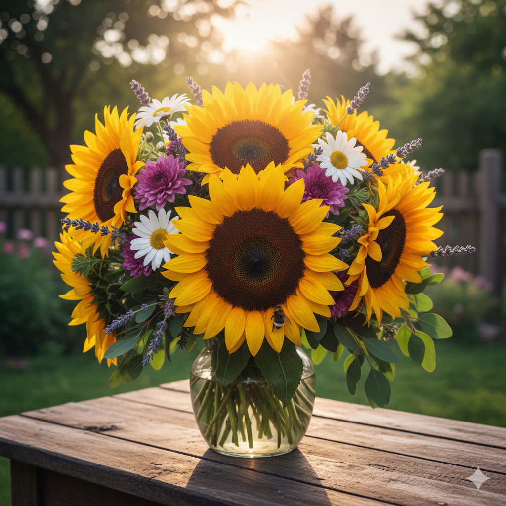 Ramos de girasoles: Significado, cuidados y cuándo regalarlos