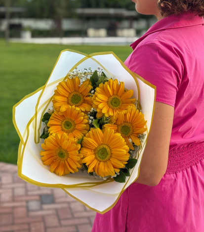 gerberas amarillas - floreria suspiros 